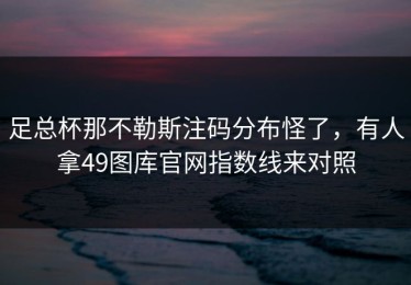 足总杯那不勒斯注码分布怪了，有人拿49图库官网指数线来对照